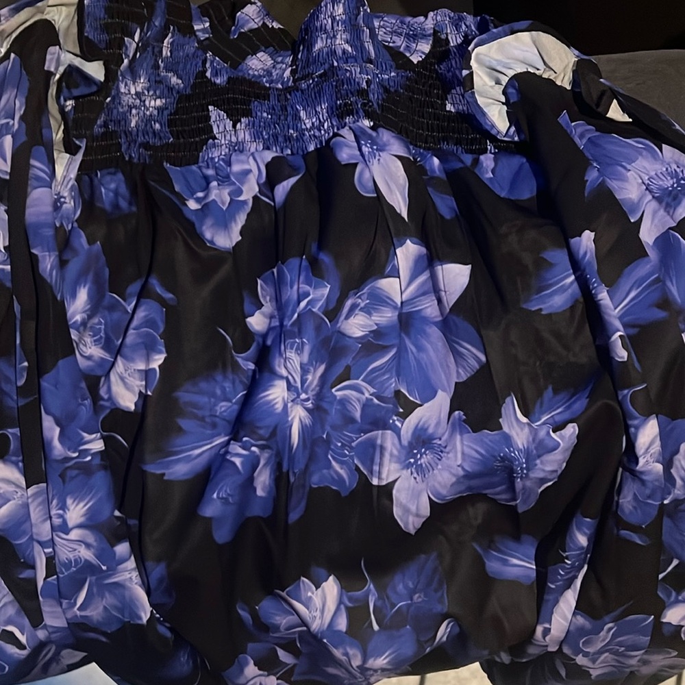 Black Floral Top